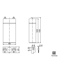 BDS BATTERY AGM 2V 4.5AH T1
