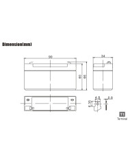 BDS BATTERY AGM 4V 3.2AH T1