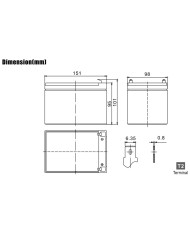 BDS BATTERY AGM DEEP CYCLE 12V 10AH T2