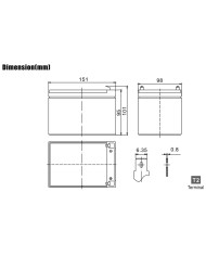 BDS BATTERY AGM DEEP CYCLE 12V 12AH T2
