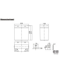 BDS BATTERY AGM DEEP CYCLE LONG LIFE 12V 50AH T9