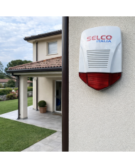 SIRENA AUTOALIMENTATA CON LAMPEGGIATORE