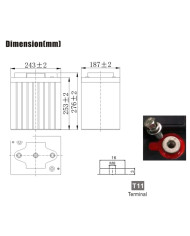 BDS BATTERY AGM LONG LIFE 6V 190AH T11