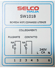 SCHEDA WIFI COMANDO REMOTO UTENZE 1 CANALE