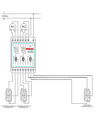 RELÉ COMANDO DUE TAPPARELLE / SERRANDE A MOTORE
